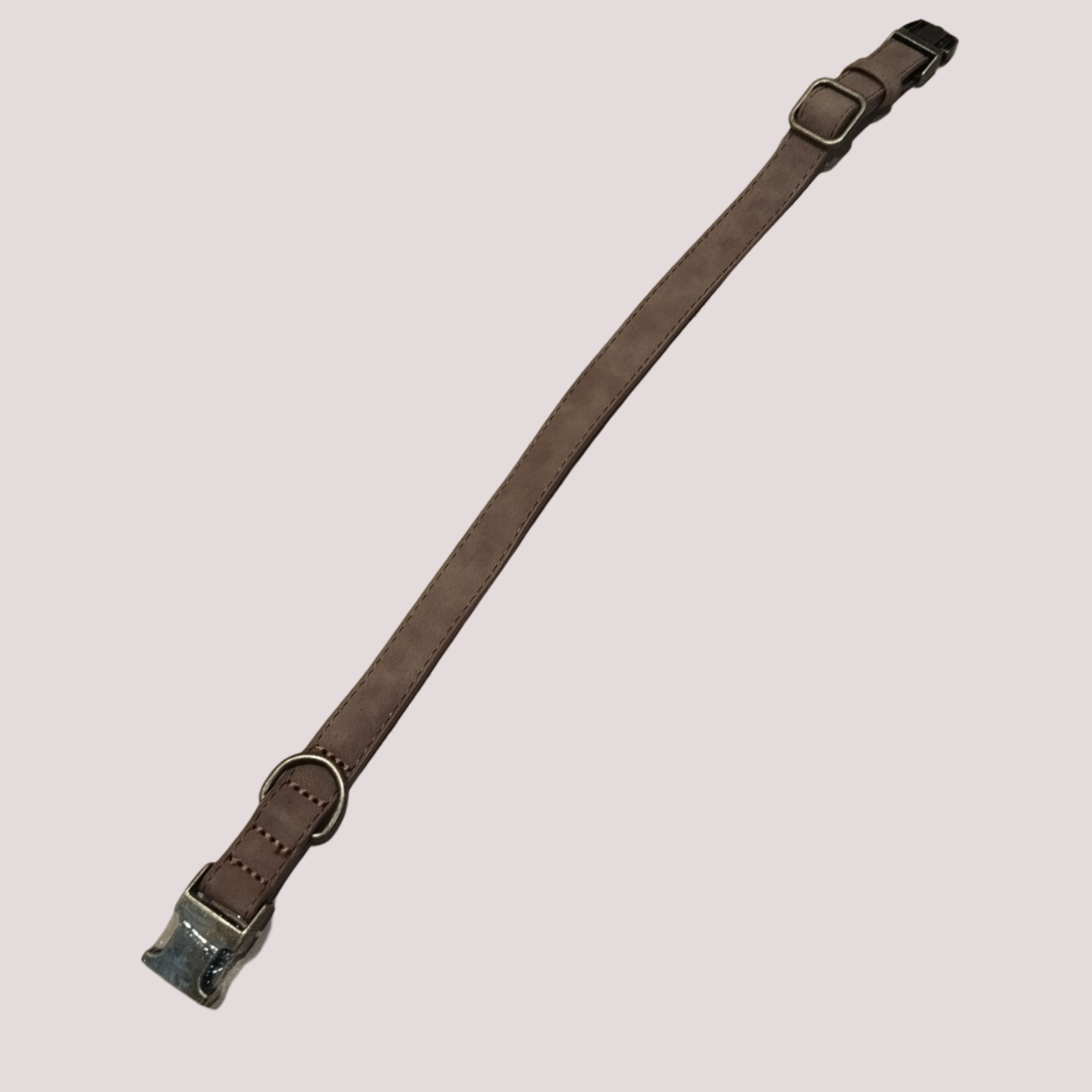 Collier chien marron
